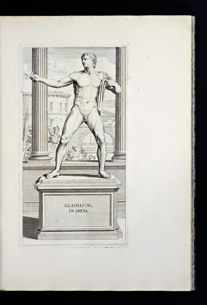 An illustration from Villa Pamphilia : eiusque palatium, cum suis prospectibus, statuae, fontes, vivaria, theatra, areolae, plantarum, viarumque ordines, cum eiusdem villae absoluta delineatione, 1650, leaf 68