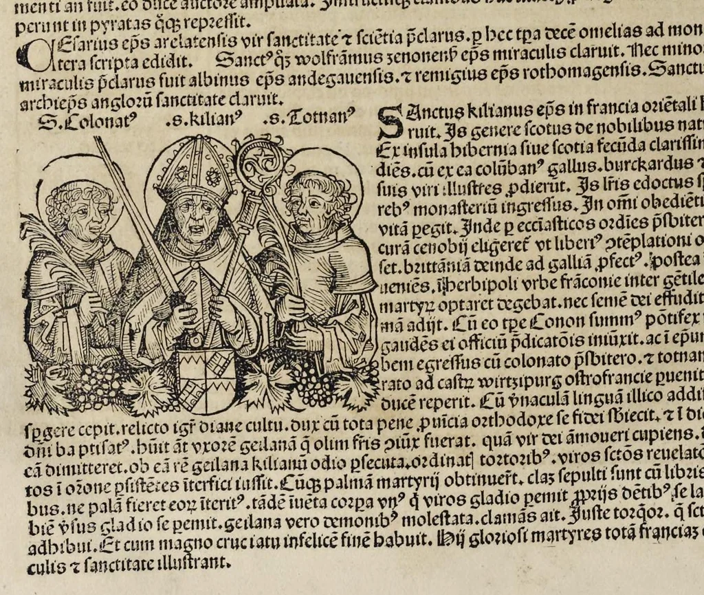 An illustration from Registrum huius operis libri cronicarum cu[m] figuris et ymagi[ni]bus ab inicio mu[n]di, leaf 363