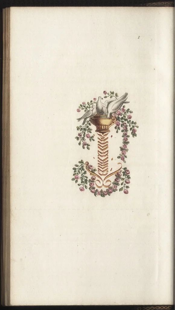 An illustration from Arabesques mythologiques, ou, Les attributs de toutes les divinités de la fable : en 54 planches gravées d'après les dessins coloriés de Madame de Genlis ... : ouvrage fait pour servir à l'éducation de la jeunesse, 1810, leaf 15