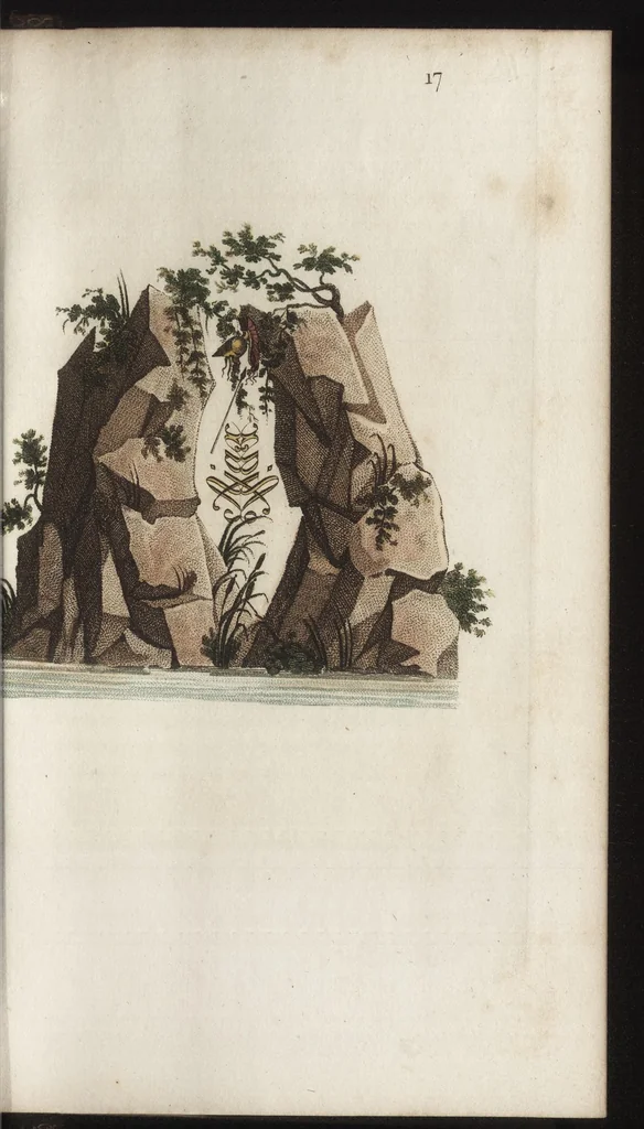 An illustration from Arabesques mythologiques, ou, Les attributs de toutes les divinités de la fable : en 54 planches gravées d'après les dessins coloriés de Madame de Genlis ... : ouvrage fait pour servir à l'éducation de la jeunesse, 1810, leaf 158