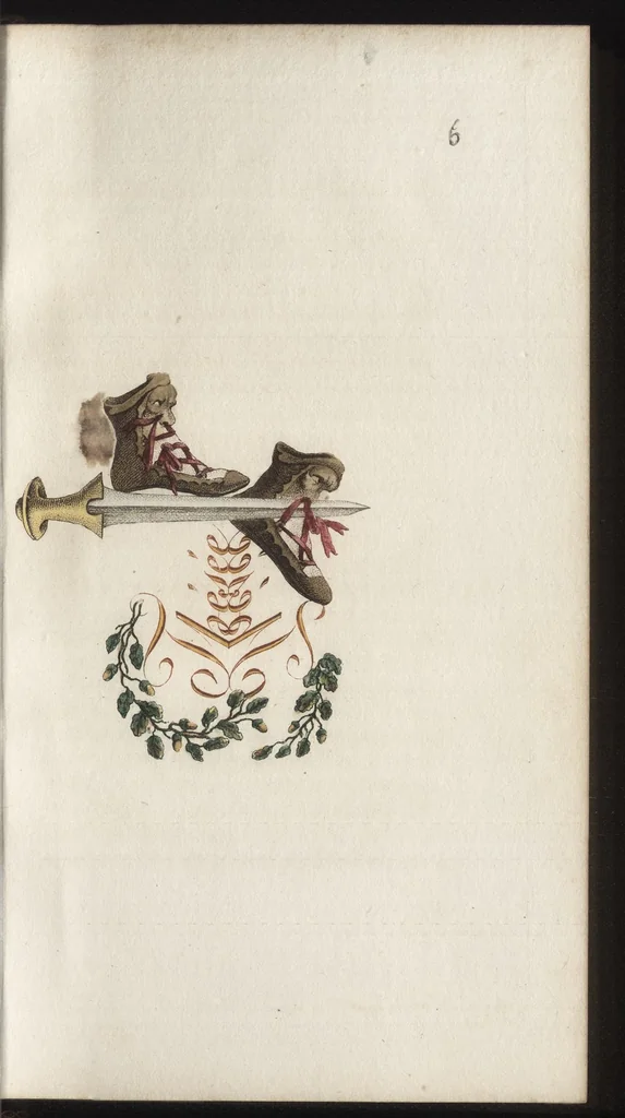 An illustration from Arabesques mythologiques, ou, Les attributs de toutes les divinités de la fable : en 54 planches gravées d'après les dessins coloriés de Madame de Genlis ... : ouvrage fait pour servir à l'éducation de la jeunesse, 1810, leaf 48
