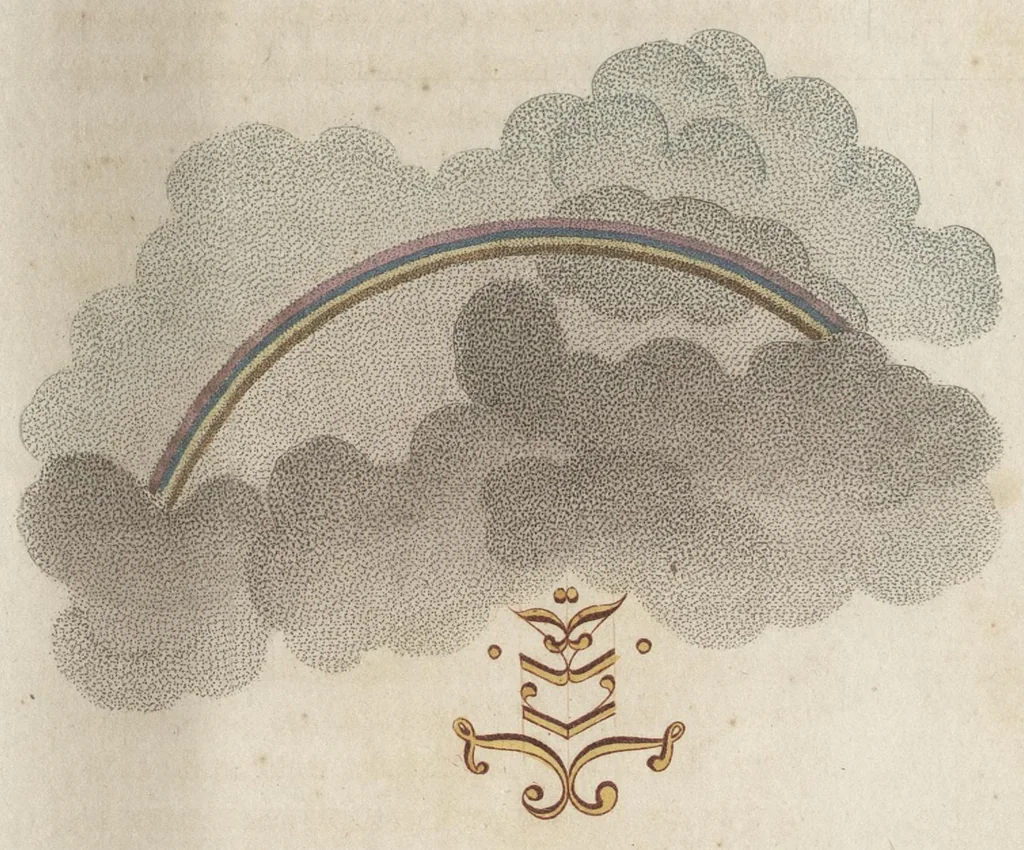 An illustration from Arabesques mythologiques, ou, Les attributs de toutes les divinités de la fable : en 54 planches gravées d'après les dessins coloriés de Madame de Genlis ... : ouvrage fait pour servir à l'éducation de la jeunesse, 1810, leaf 172