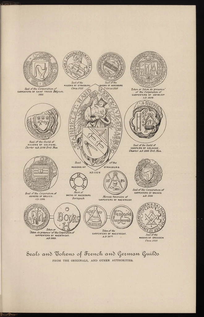 An illustration from The history of freemasonry : its antiquities, symbols, constitutions, customs, etc., derived from official sources throughout the world, 1884, leaf 408