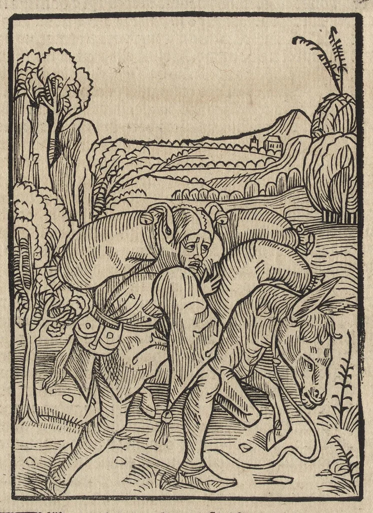 An illustration from Methodius primũ olympiade : et postea Tyrii ciuitatum episcopus. ... multa edidit documẽta et presertim de mundi creatione eidem in carcere reuelata .., leaf 105