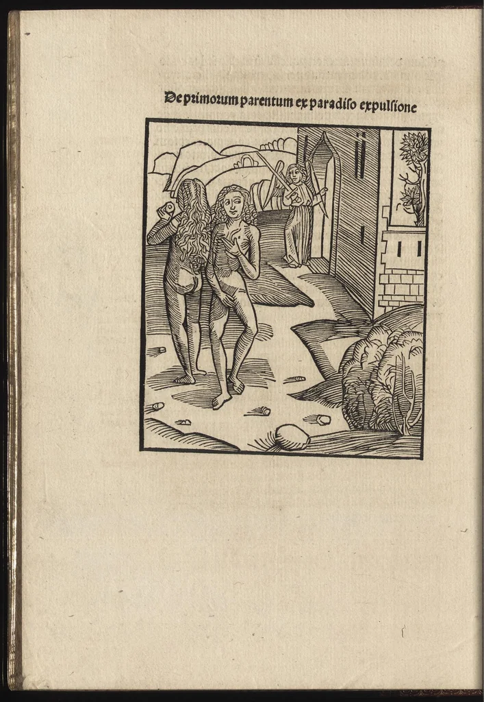 An illustration from Methodius primũ olympiade : et postea Tyrii ciuitatum episcopus. ... multa edidit documẽta et presertim de mundi creatione eidem in carcere reuelata .., leaf 15
