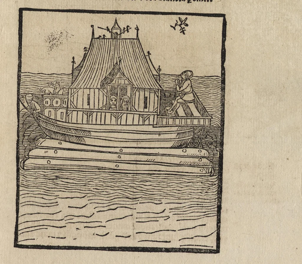 An illustration from Methodius primũ olympiade : et postea Tyrii ciuitatum episcopus. ... multa edidit documẽta et presertim de mundi creatione eidem in carcere reuelata .., leaf 18