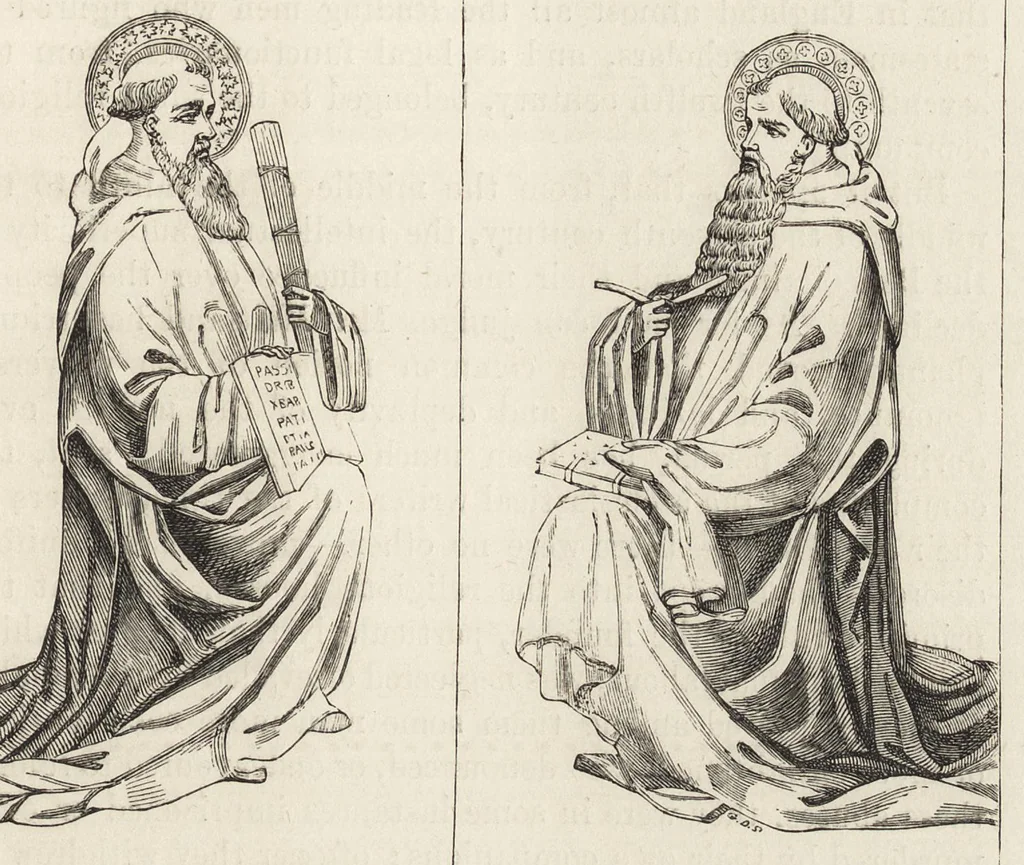 An illustration from Legends of the monastic orders : as represented in the fine arts, 1890, leaf 172