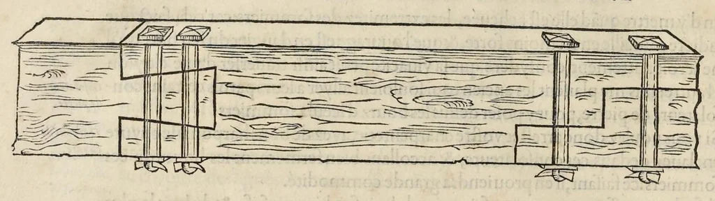 An illustration from L'architecture et art de bien bastir, diuisée en dix liures, 1553, leaf 119