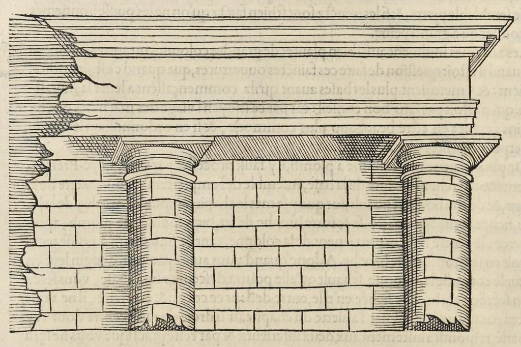 An illustration from L'architecture et art de bien bastir, diuisée en dix liures, 1553, leaf 251
