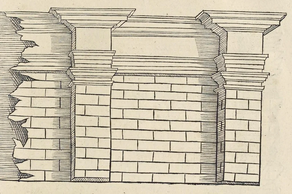 An illustration from L'architecture et art de bien bastir, diuisée en dix liures, 1553, leaf 252