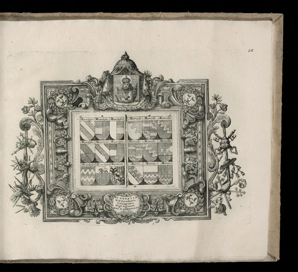An illustration from Blasoni dello stato veneto, 1600, leaf 78