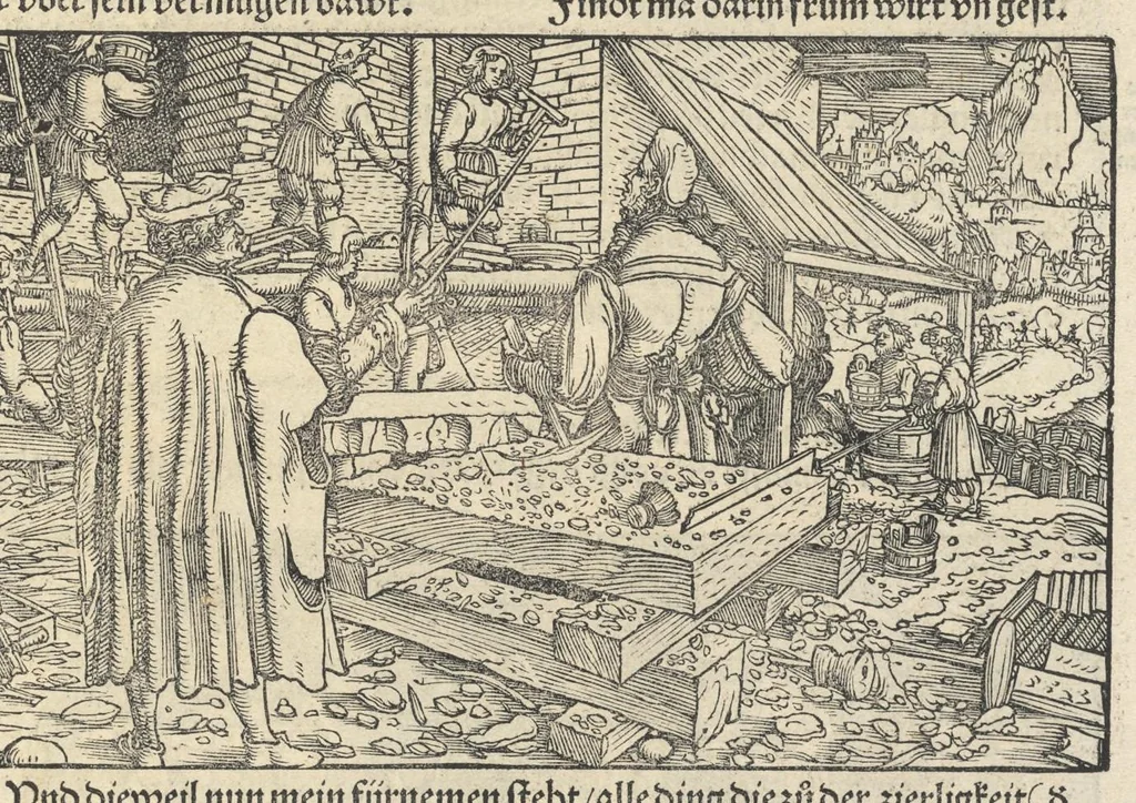 An illustration from Officia M.T.C. : ein Bůch, so Marcus Tullius Cicero der Römer, zů seynem Sune Marco, von den tugentsamen Ämptern vnd Zůgehörungen, eynes wol vnd rechtlebenden Menschen, 1531, leaf 82