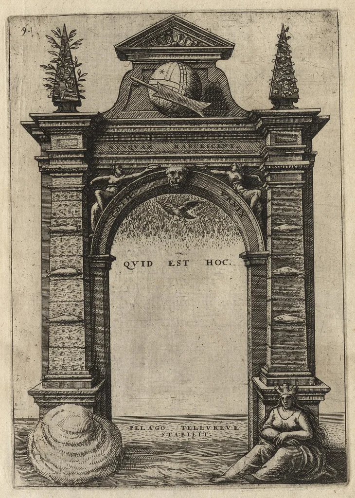 An illustration from Arcus aliquot triumphal et monimenta victor. classicae : in honor. inuictissimi ac illustriss. Iani Austriae, victoris non quieturi, 1572, leaf 26