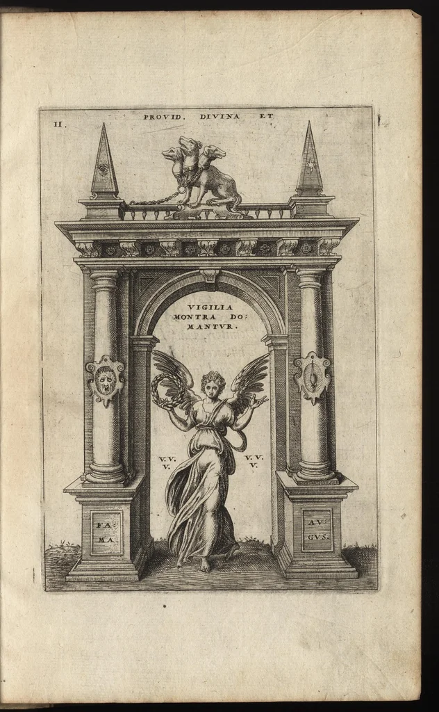 An illustration from Arcus aliquot triumphal et monimenta victor. classicae : in honor. inuictissimi ac illustriss. Iani Austriae, victoris non quieturi, 1572, leaf 30