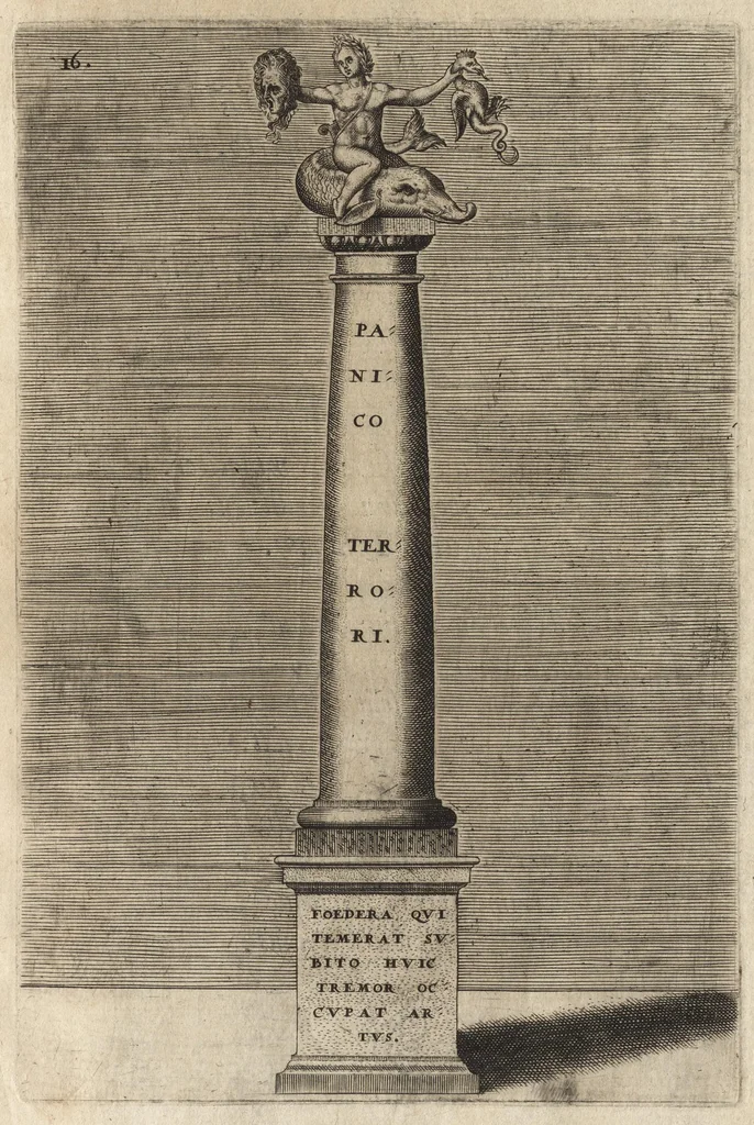 An illustration from Arcus aliquot triumphal et monimenta victor. classicae : in honor. inuictissimi ac illustriss. Iani Austriae, victoris non quieturi, 1572, leaf 40