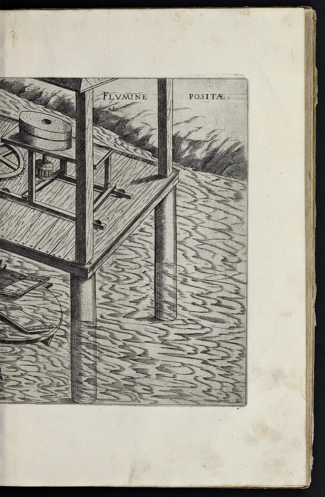 An illustration from Machinae novae Favsti Verantii siceni, 1595, leaf 124