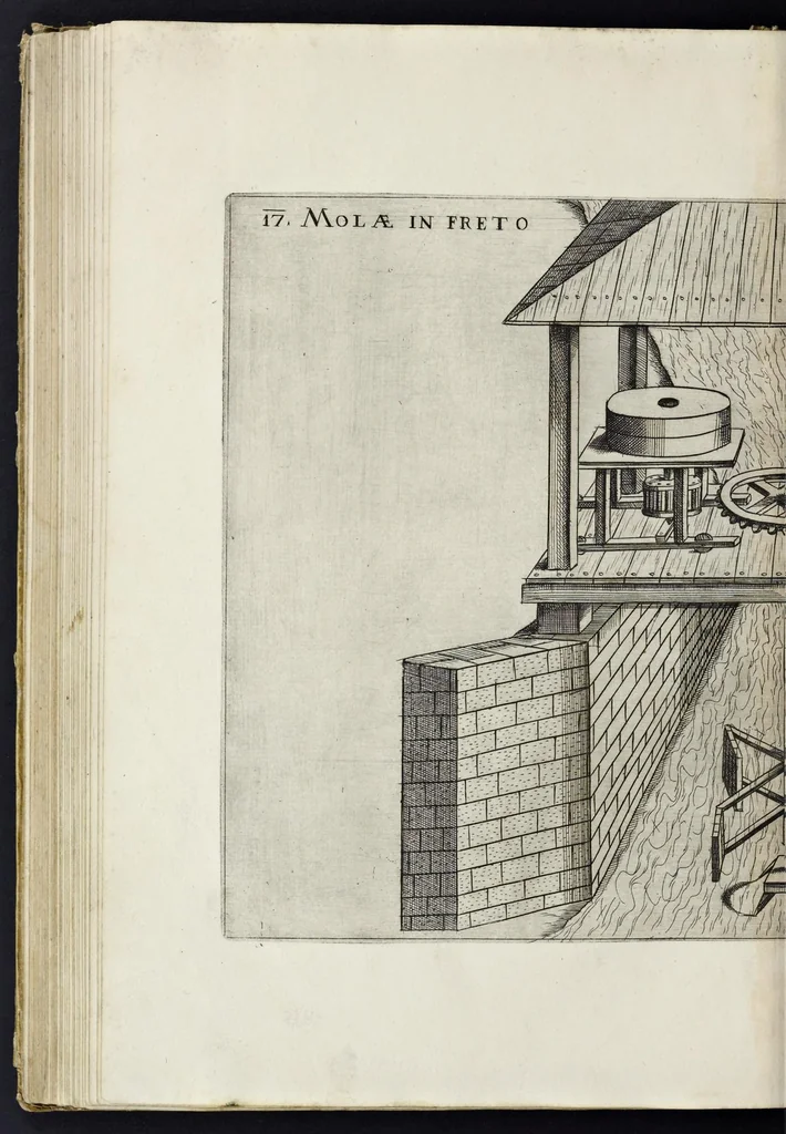 An illustration from Machinae novae Favsti Verantii siceni, 1595, leaf 131