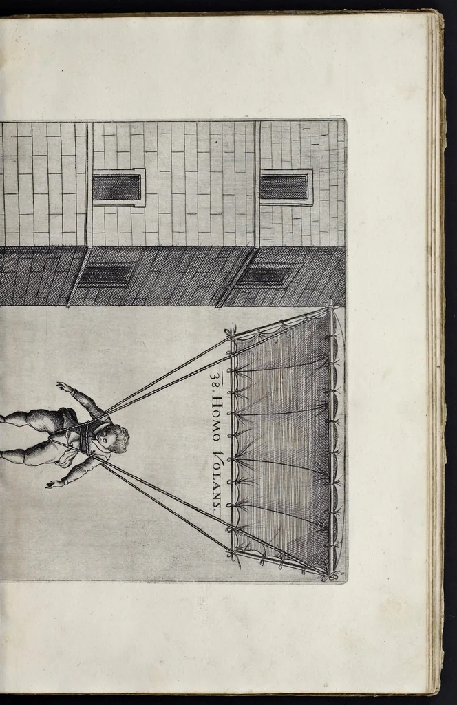 An illustration from Machinae novae Favsti Verantii siceni, 1595, leaf 216