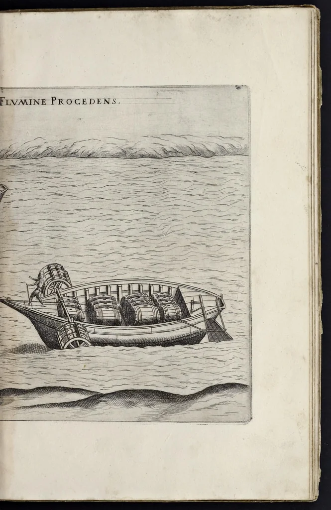 An illustration from Machinae novae Favsti Verantii siceni, 1595, leaf 224