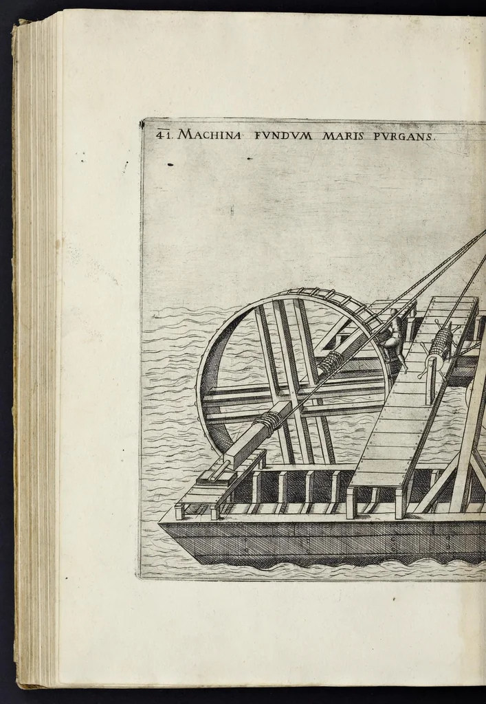 An illustration from Machinae novae Favsti Verantii siceni, 1595, leaf 227