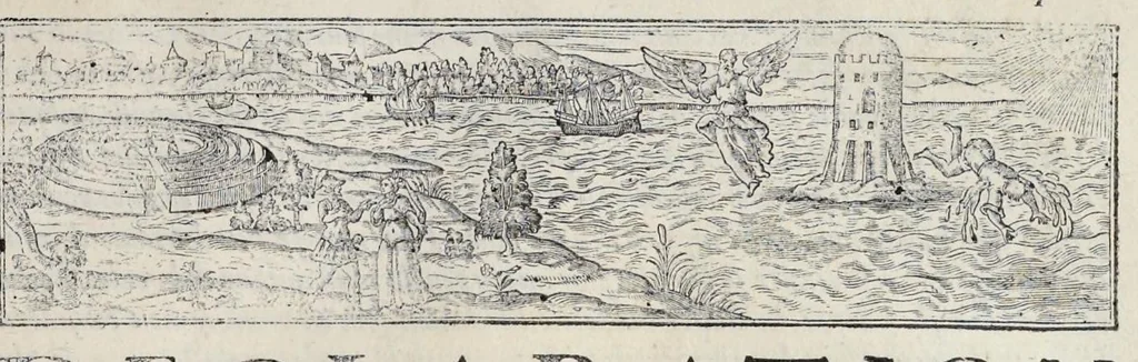 An illustration from Machinae novae Favsti Verantii siceni, 1595, leaf 46