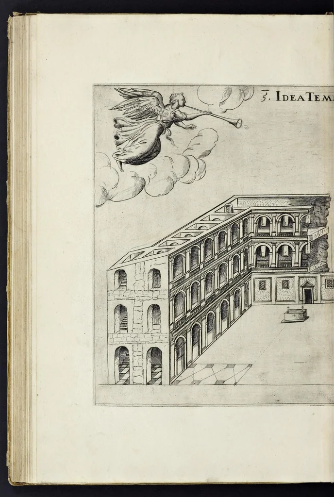 An illustration from Machinae novae Favsti Verantii siceni, 1595, leaf 83