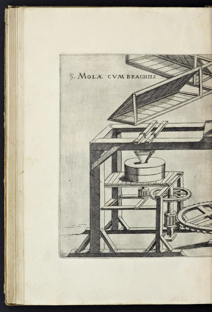 An illustration from Machinae novae Favsti Verantii siceni, 1595, leaf 99