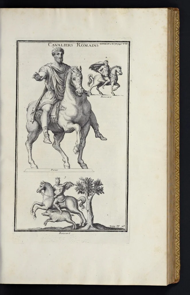 An illustration from L'antiquité expliquée et représentée en figures ..., 1719, leaf 144