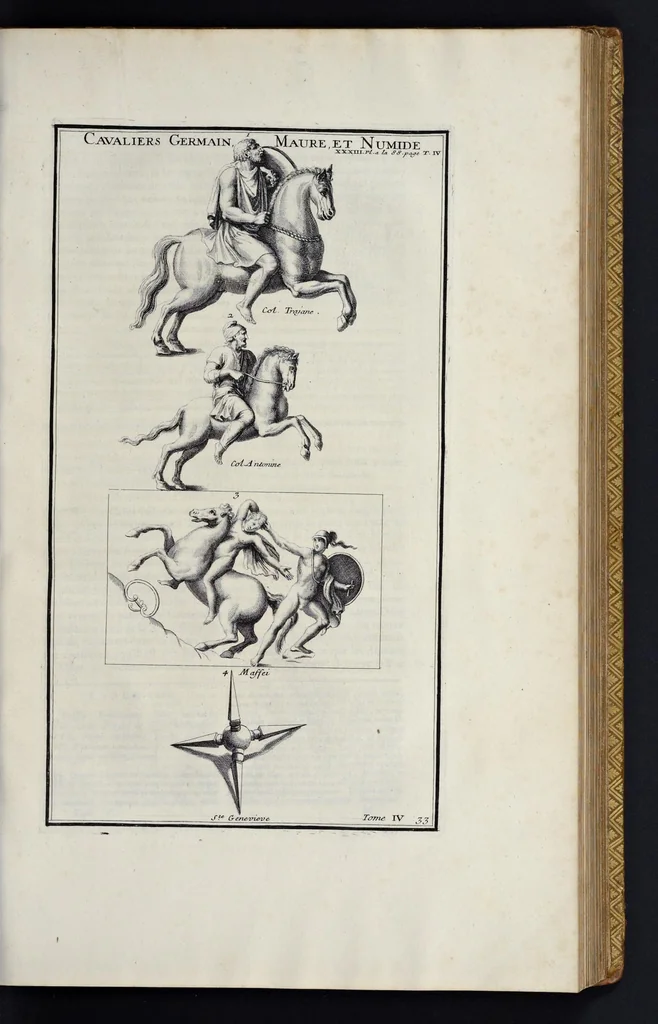 An illustration from L'antiquité expliquée et représentée en figures ..., 1719, leaf 166