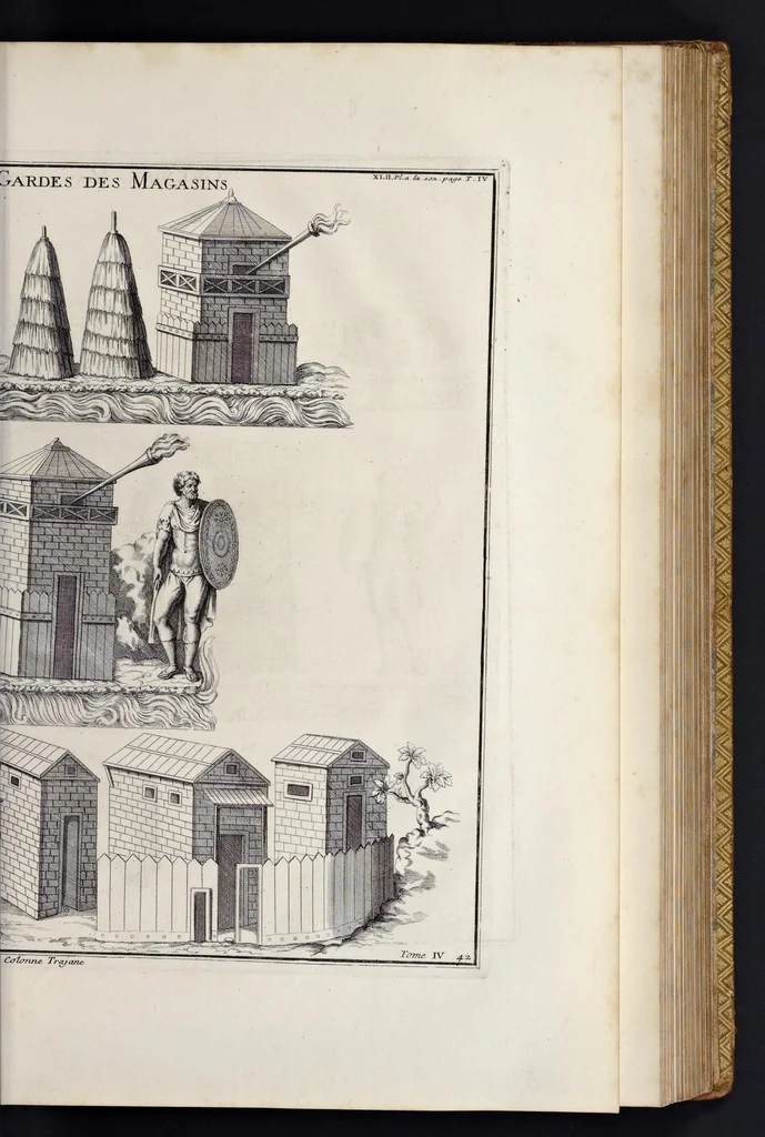 An illustration from L'antiquité expliquée et représentée en figures ..., 1719, leaf 208