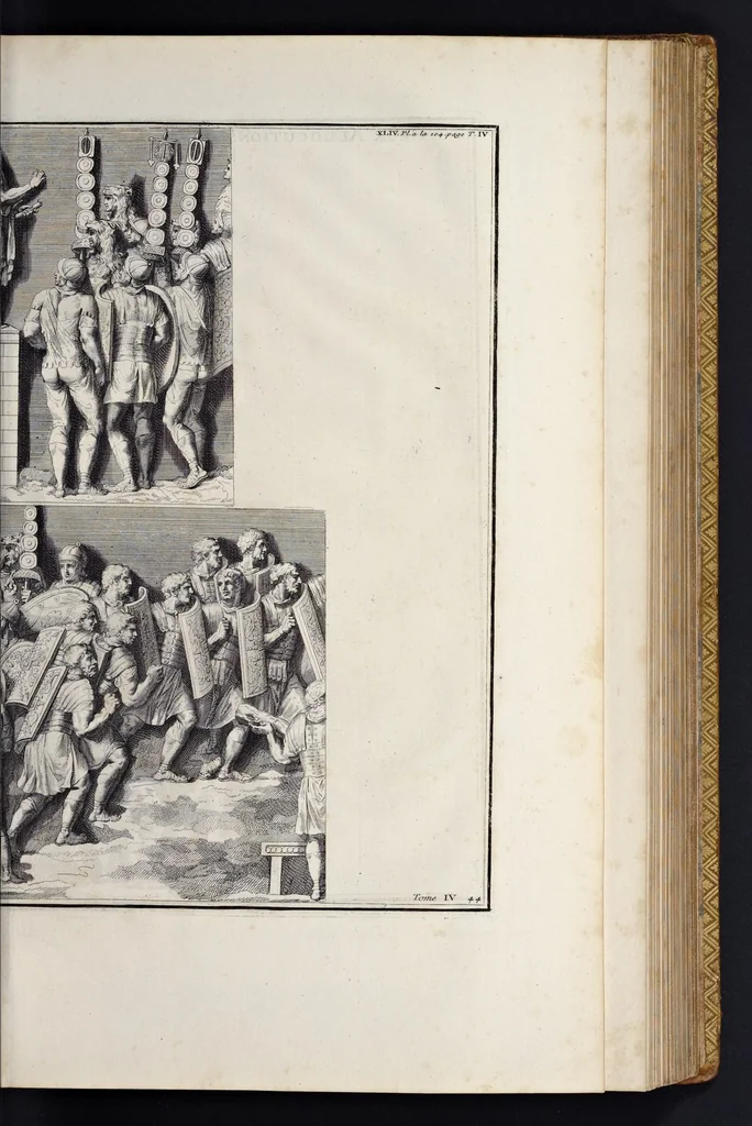 An illustration from L'antiquité expliquée et représentée en figures ..., 1719, leaf 218