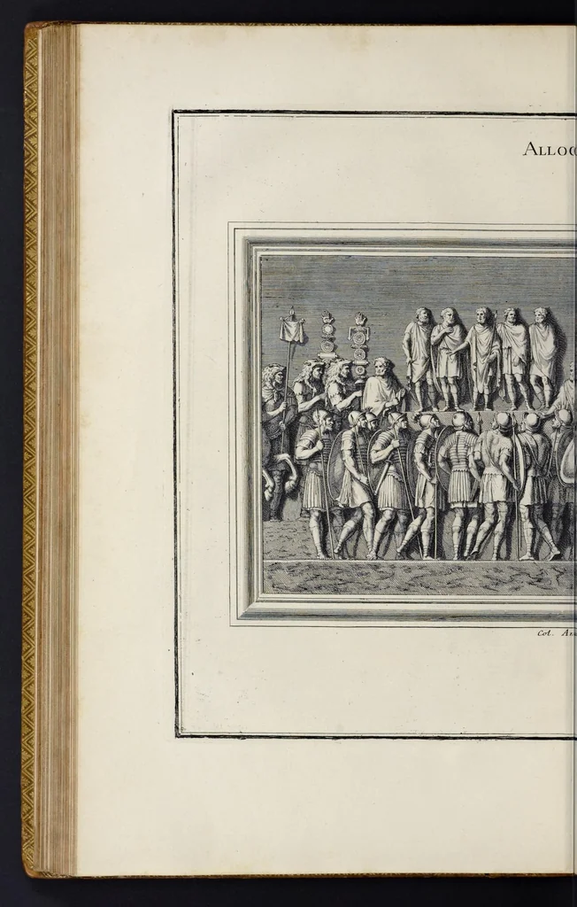 An illustration from L'antiquité expliquée et représentée en figures ..., 1719, leaf 227