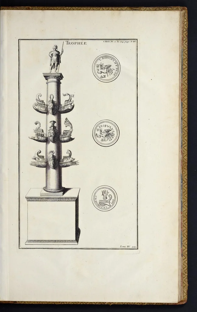 An illustration from L'antiquité expliquée et représentée en figures ..., 1719, leaf 502