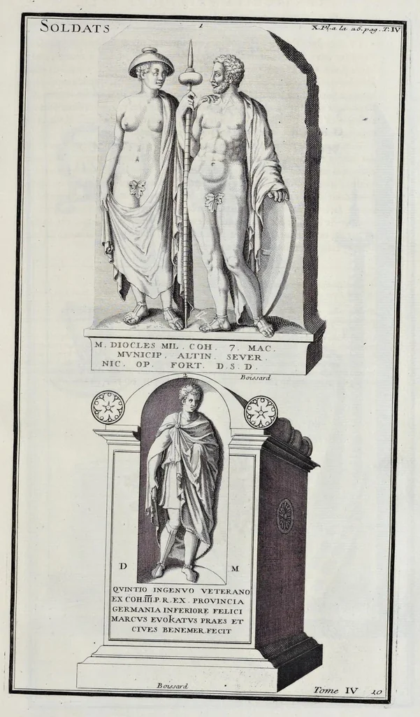 An illustration from L'antiquité expliquée et représentée en figures ..., 1719, leaf 56