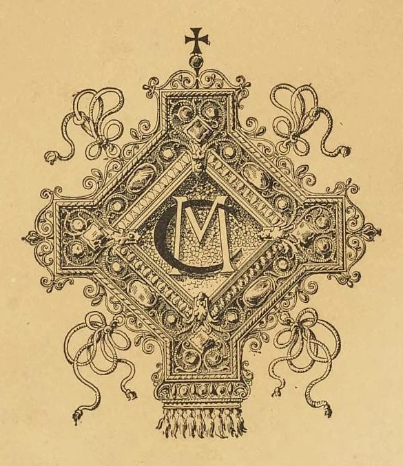 An illustration from Trésor des églises et objets d'art français appartenant aux musées exposés en 1889 au palais du Trocadéro, 1889, leaf 2