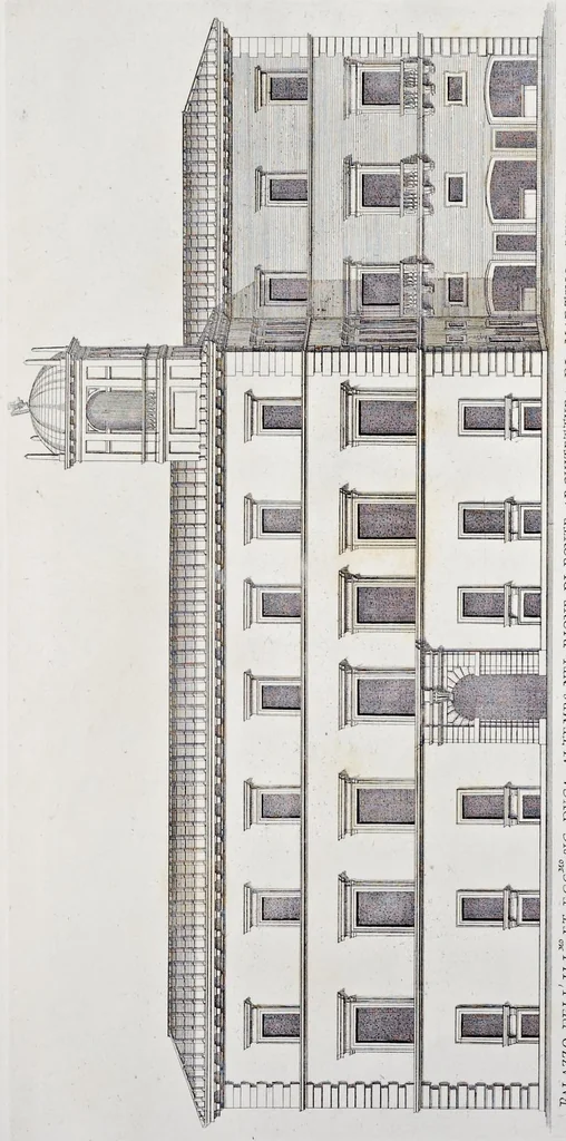 An illustration from Palazzi di Roma de piv celebri architetti, 1700, leaf 128