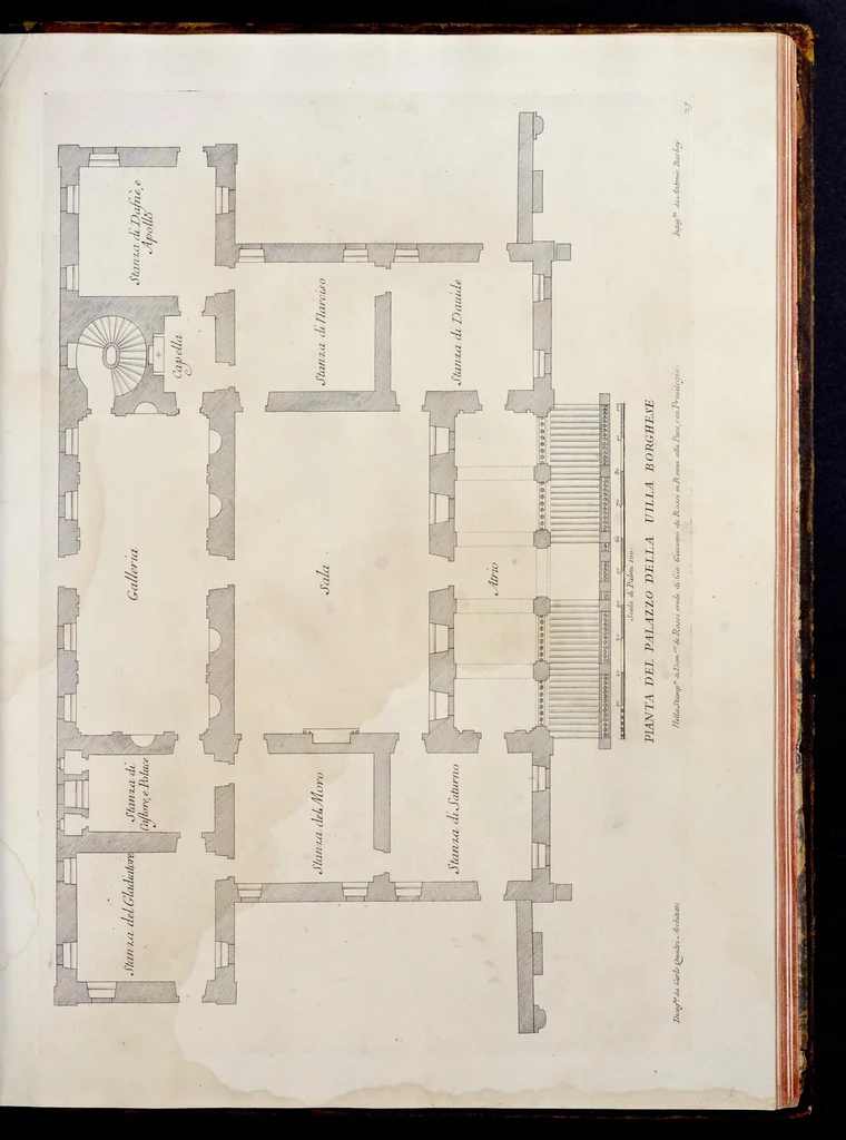 An illustration from Palazzi di Roma de piv celebri architetti, 1700, leaf 146