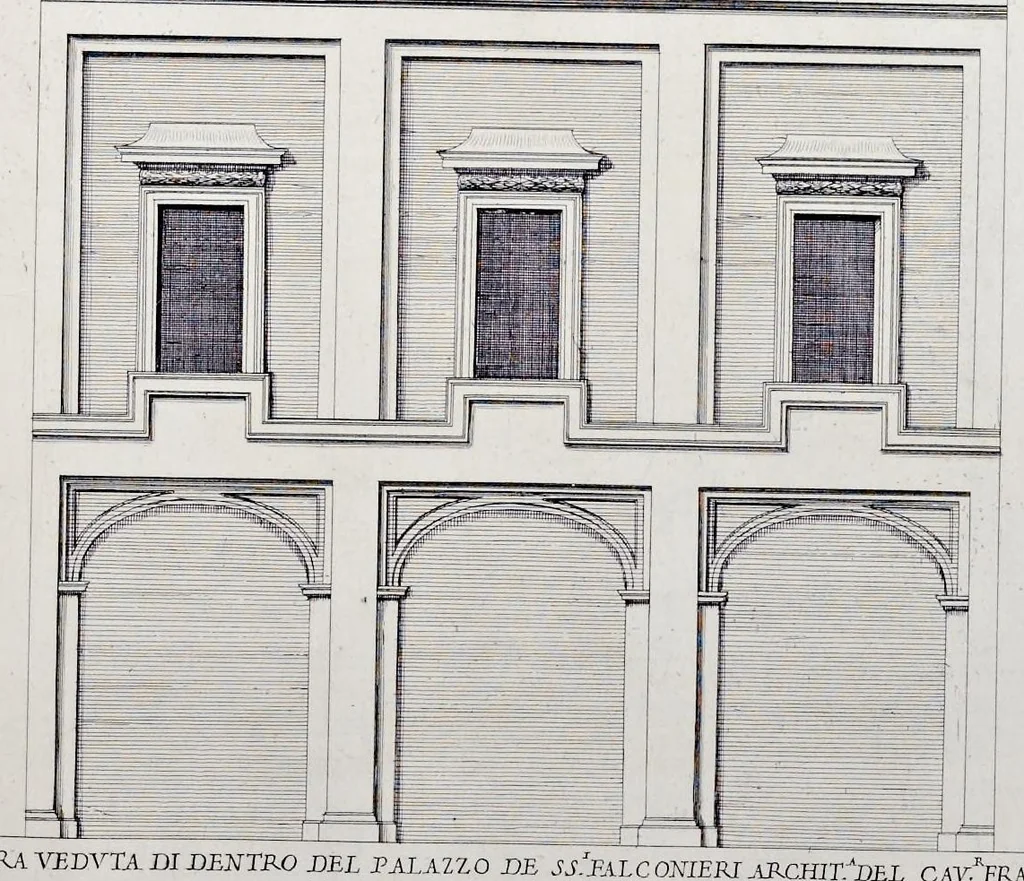An illustration from Palazzi di Roma de piv celebri architetti, 1700, leaf 156