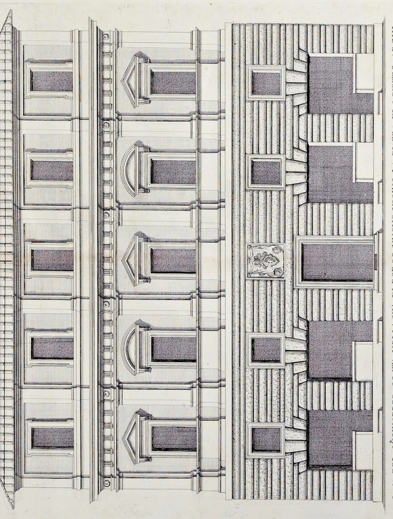 An illustration from Palazzi di Roma de piv celebri architetti, 1700, leaf 184