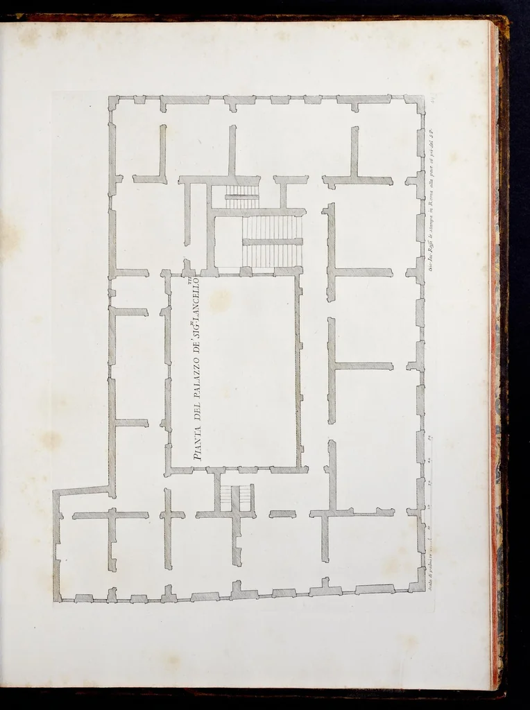An illustration from Palazzi di Roma de piv celebri architetti, 1700, leaf 190
