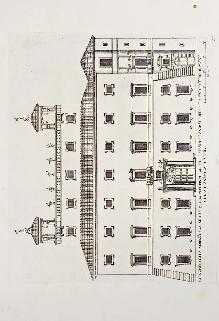 An illustration from Palazzi di Roma de piv celebri architetti, 1700, leaf 30