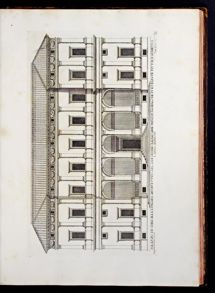 An illustration from Palazzi di Roma de piv celebri architetti, 1700, leaf 36