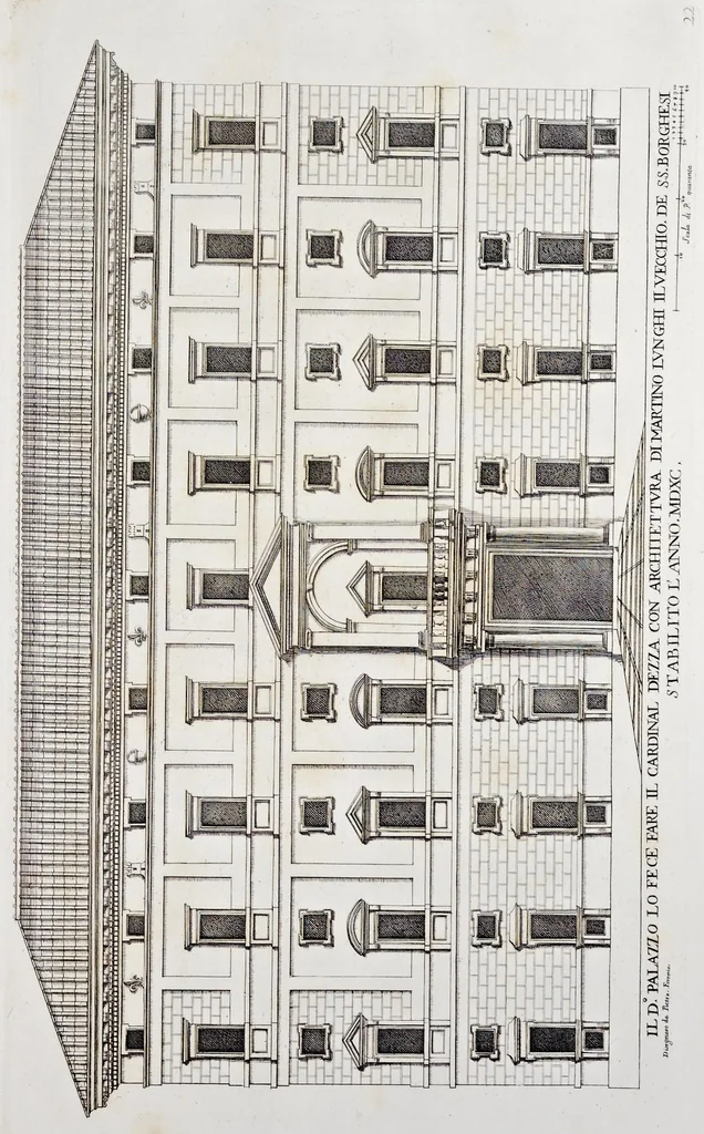 An illustration from Palazzi di Roma de piv celebri architetti, 1700, leaf 48