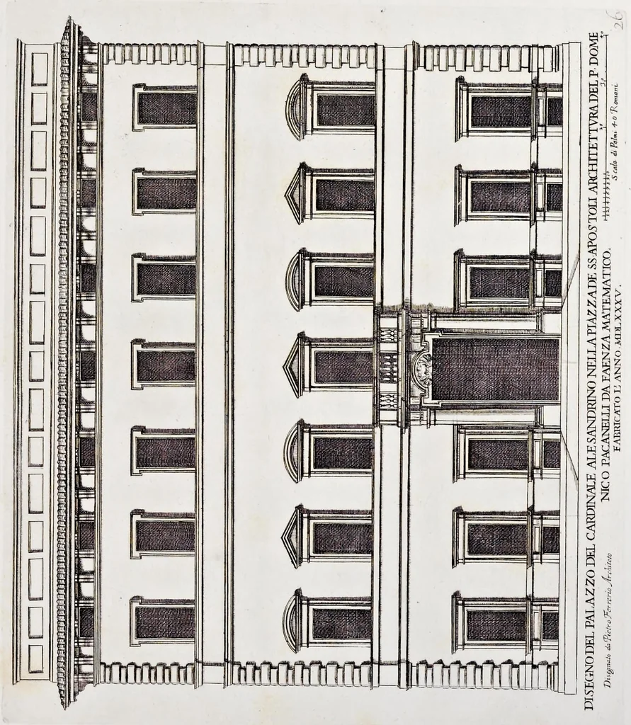 An illustration from Palazzi di Roma de piv celebri architetti, 1700, leaf 56