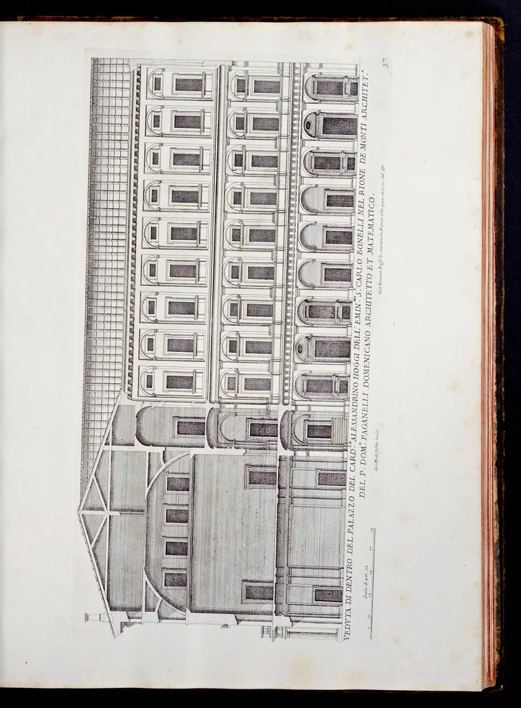 An illustration from Palazzi di Roma de piv celebri architetti, 1700, leaf 58