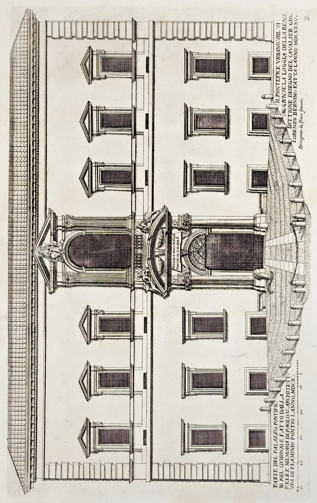 An illustration from Palazzi di Roma de piv celebri architetti, 1700, leaf 8