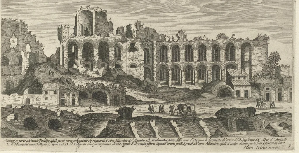 An illustration from Vestigi delle antichita di Roma, Tivoli, Pozzvolo et altri lvochi, 1606, leaf 22