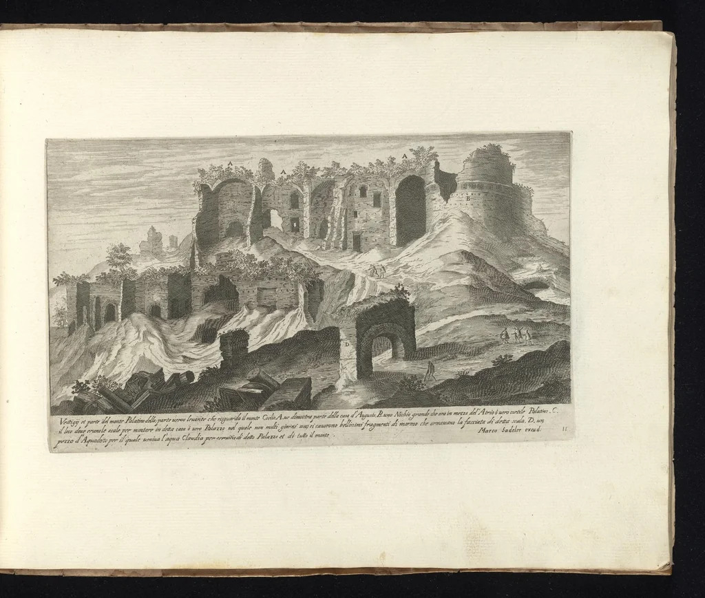 An illustration from Vestigi delle antichita di Roma, Tivoli, Pozzvolo et altri lvochi, 1606, leaf 26