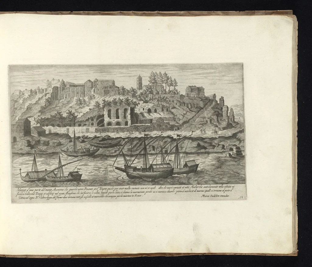 An illustration from Vestigi delle antichita di Roma, Tivoli, Pozzvolo et altri lvochi, 1606, leaf 46