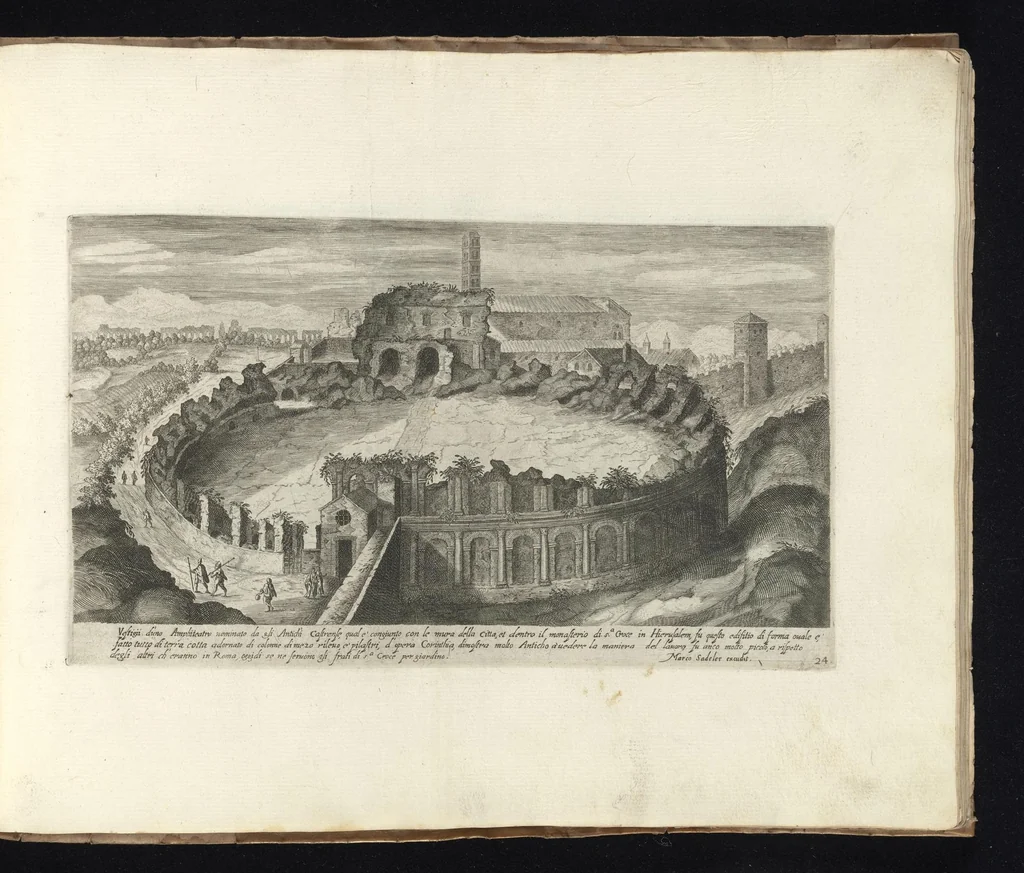 An illustration from Vestigi delle antichita di Roma, Tivoli, Pozzvolo et altri lvochi, 1606, leaf 52